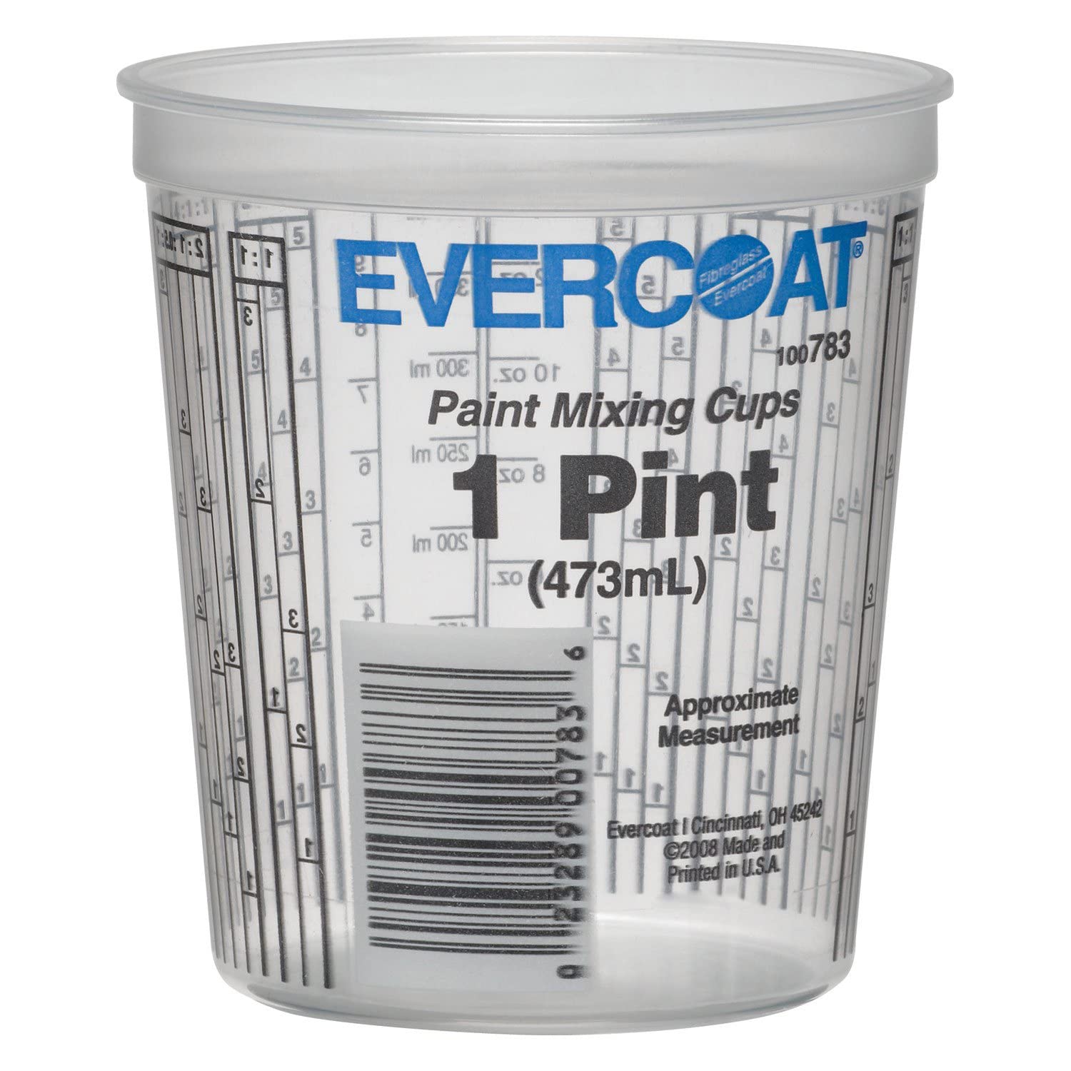 Evercoat 783 Pint Paint Mixing Cup, 100 Pack