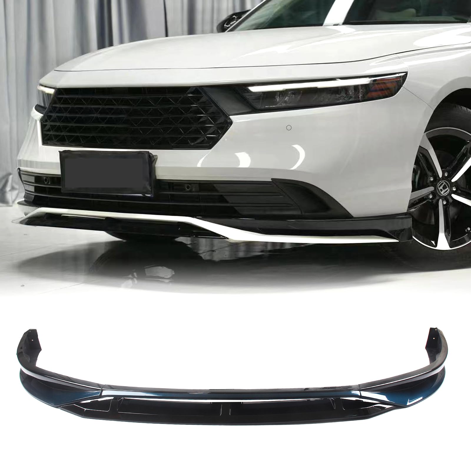 Car Front Bumper Spoiler Lip for Honda Accord 11th 2023-2025 White Black Blue Silver