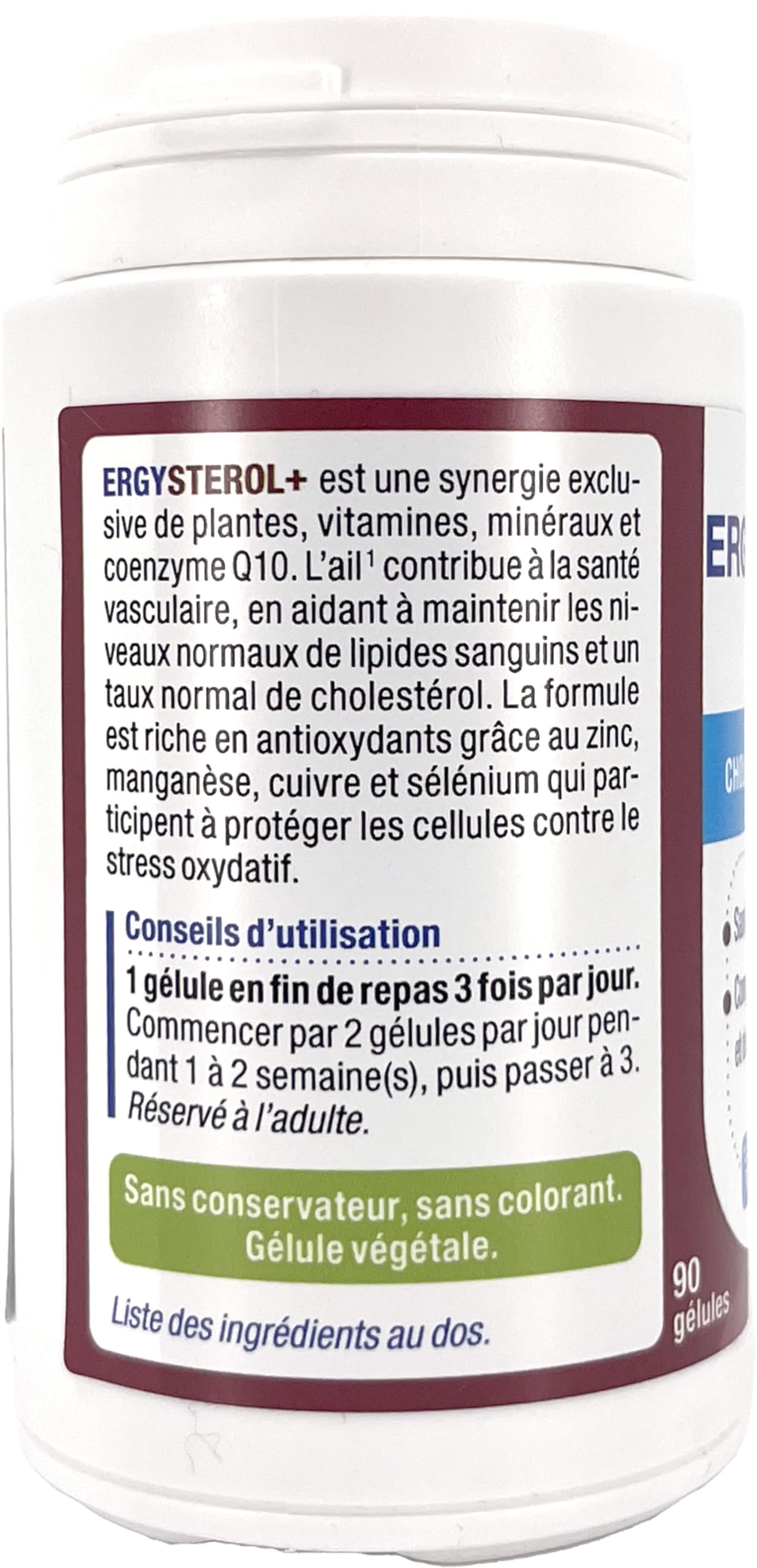 Nutergia - Gélules ErgySterol + (90 gélules)