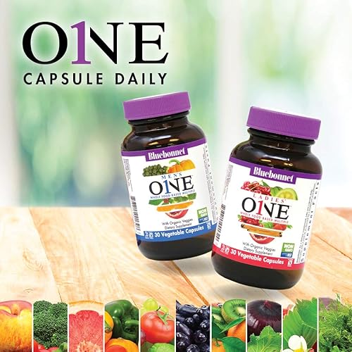 Miniatura 5 de Bluebonnet Nutrition Ladies One Vegetable Capsule, Whole Food Multiple, K2, Vegetales Orgánicos, Energía, Vitalidad, Sin OGM, Sin Gluten, Sin Soja,