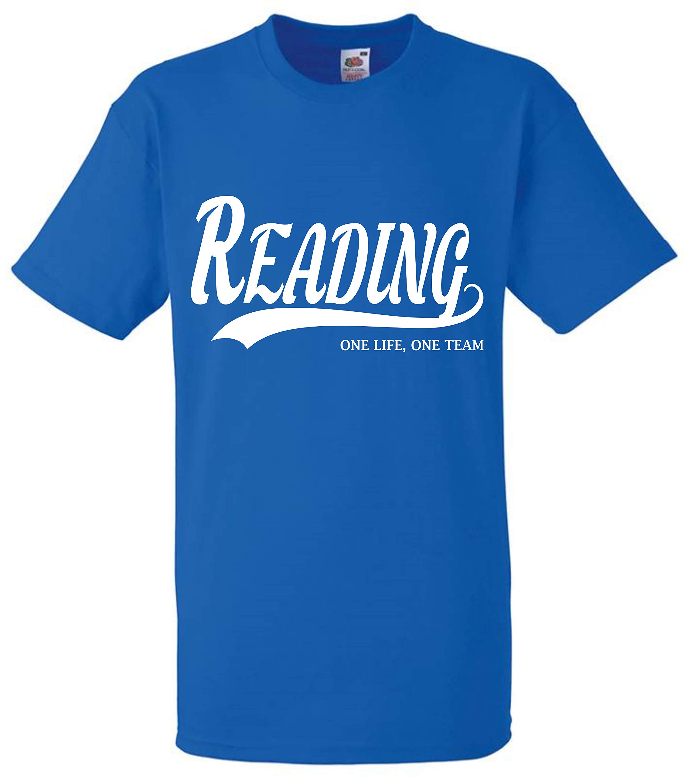 All About The Print Reading Gift - one Life one Idea T-Shirt Present F21 (Adult XXL, Blue)