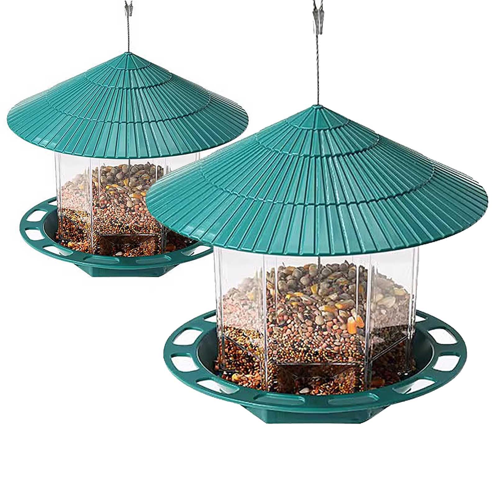 Comederos para pájaros para al Aire Libre Alimentador de Aves Colgantes de Aves Salvajes comederos para pájaros a Prueba de Ardillas para el Aire
