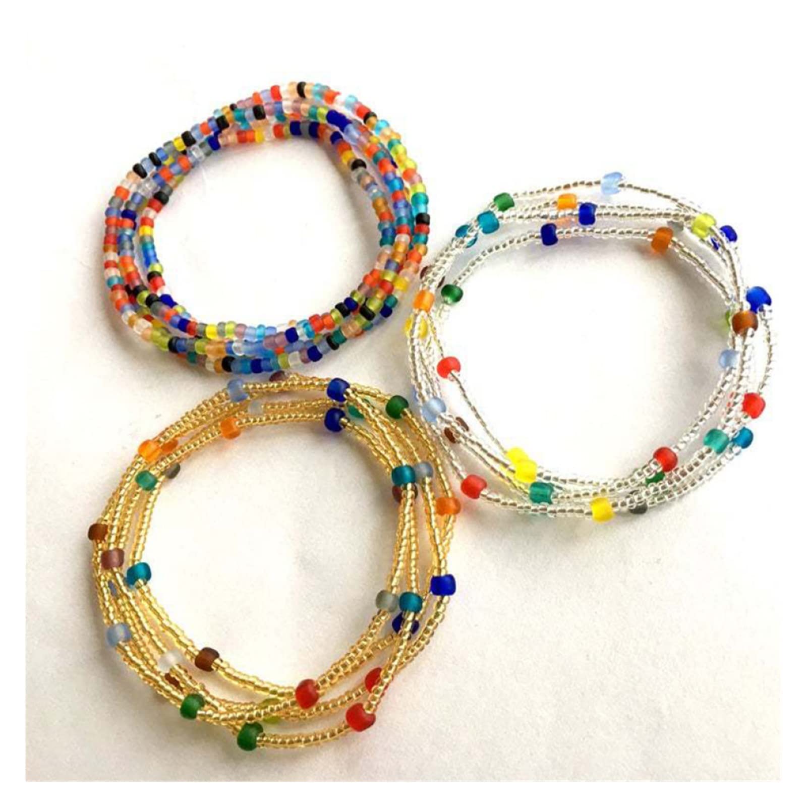 RWRAPS Waist Chain Beaded Handmade Ethnic Belly Chain Waist Jewelry Party Dress Up Jewelry Accessories (D 82cm)