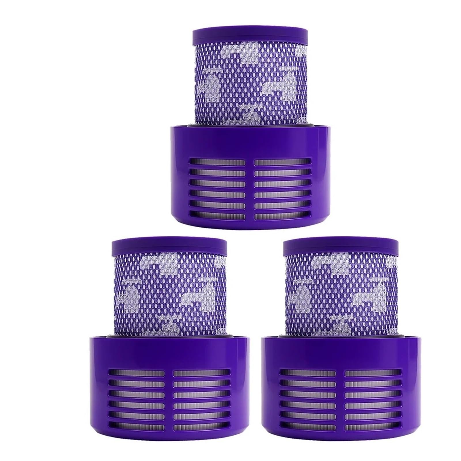 Accesorios de filtro Hepa V10, compatibles con Dyson, Robot aspirador SV12, limpieza de repuesto de posfiltro lavable(3pc with brush)