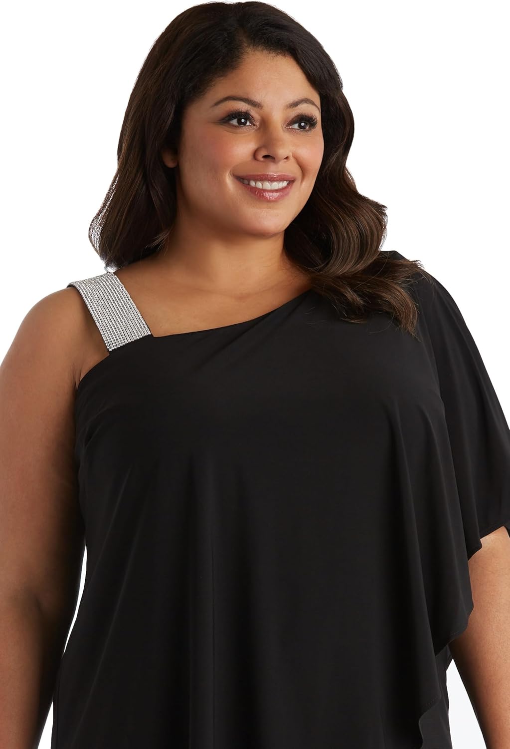 R&M Richards Womens One Shoulder Short Cocktail Dress - Image 7