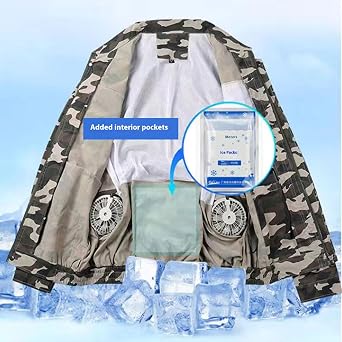 Air-Conditioned Work Jacket, Air Conditioned Jacket, Cooling Jackets With Fans for Men Women