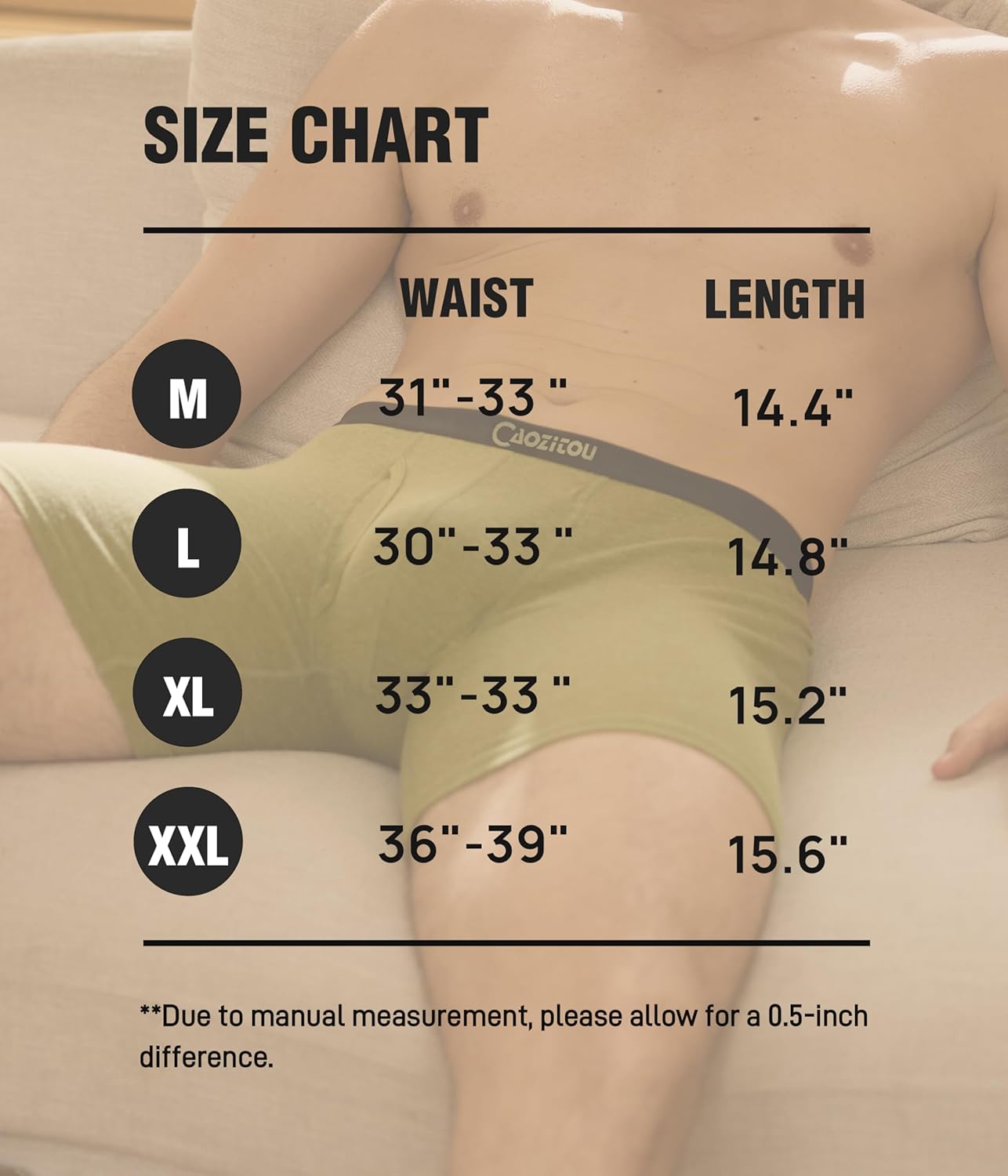 Merino Wool Underwear Men,Breathable Wooly Boxer Briefs,Moisture Wicking Underwear for Men 2 Pack - Image 6