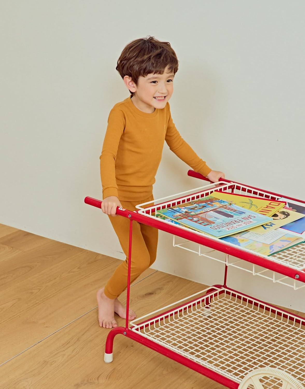 moimoln Pajamas Set 6M-5Y Solid Ribbed Unisex Baby & Toddler, Soft Viscose, Snug-Fit, Everyday Sleepwear - Image 5