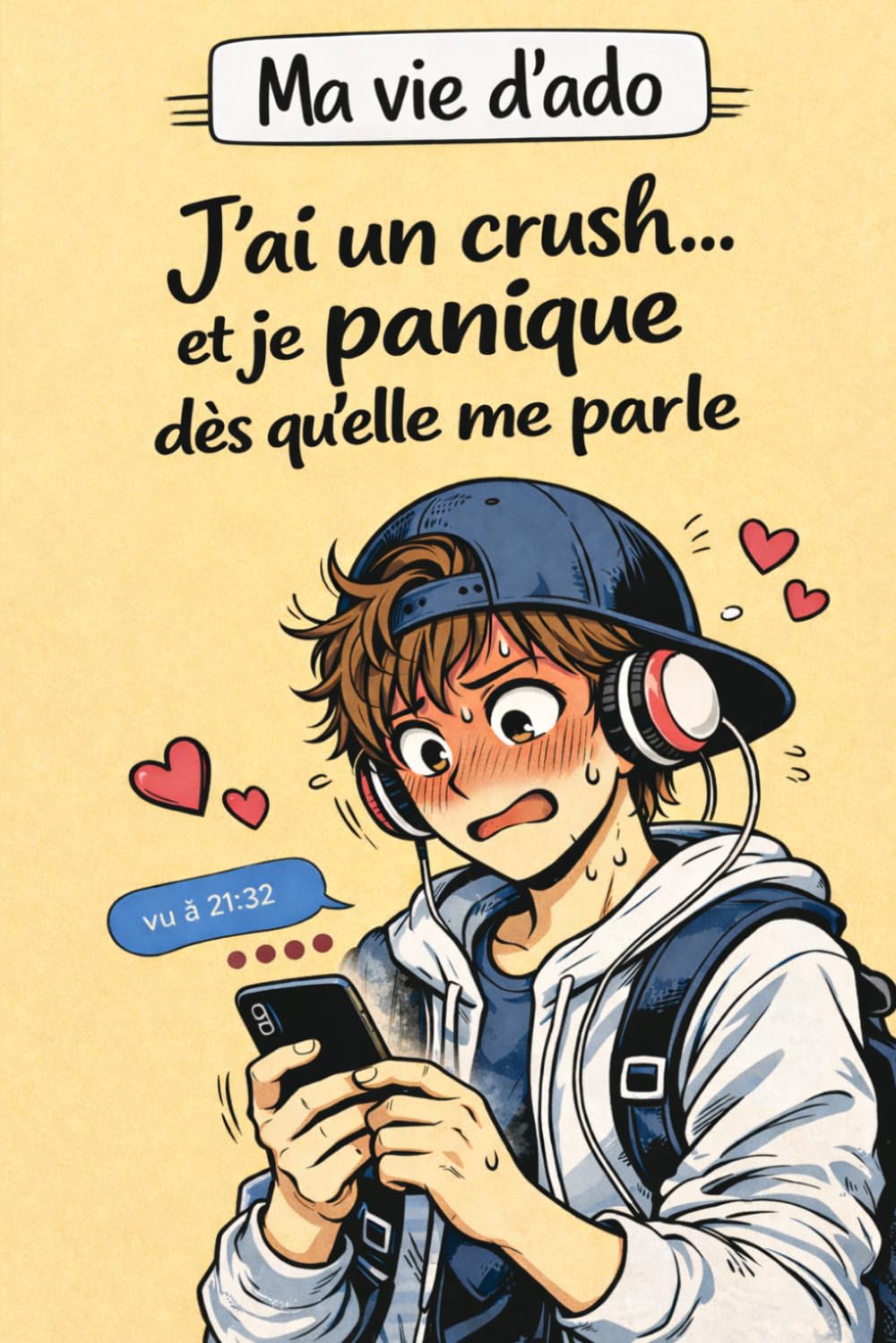 J’ai un crush… et je panique dès qu’elle me parle: Roman ado sur le crush, le stress, les émotions et la peur du regard des autres au collège et au lycée