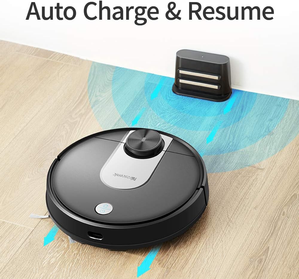 Proscenic M7 Robot Vacuum automatically returning to its charging station