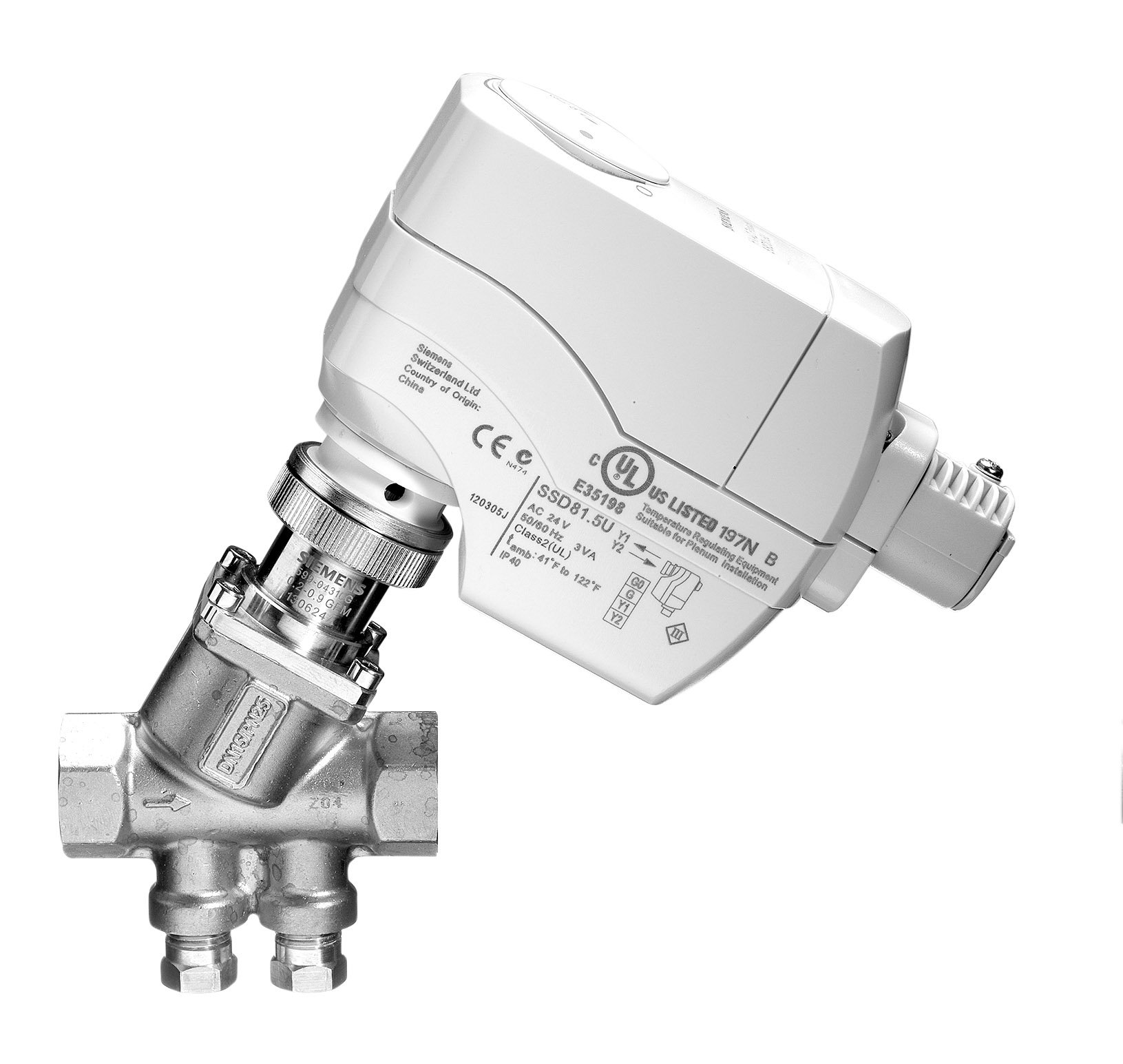 PICV Siemens vannes d'équilibrage pour résoudre les bruits de radiateur