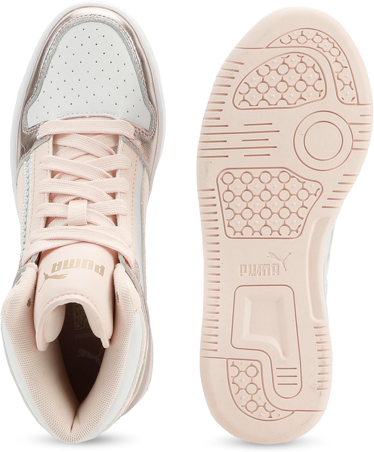PUMA Boys' Rebound Layup Mid Sneakers
