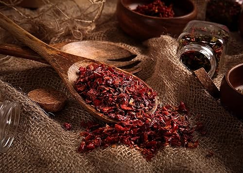 Miniatura 6 de Gourmanity Dried Red Bell Peppers, Flavorful Diced Peppers, Fresh and Appetizing, Perfect for Ramen Bae Ramen Toppings Soups Stir-Frys and Stews,