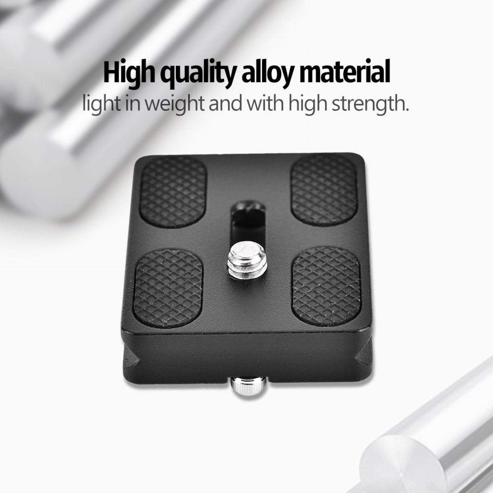 Placa De Liberación Rápida Universal EBTOOLS De Aleación Con Tornillo De 1/4″ Y Almohadilla Antideslizante, Compatible Con Trípodes Arca, Benro, Triopo Y Más