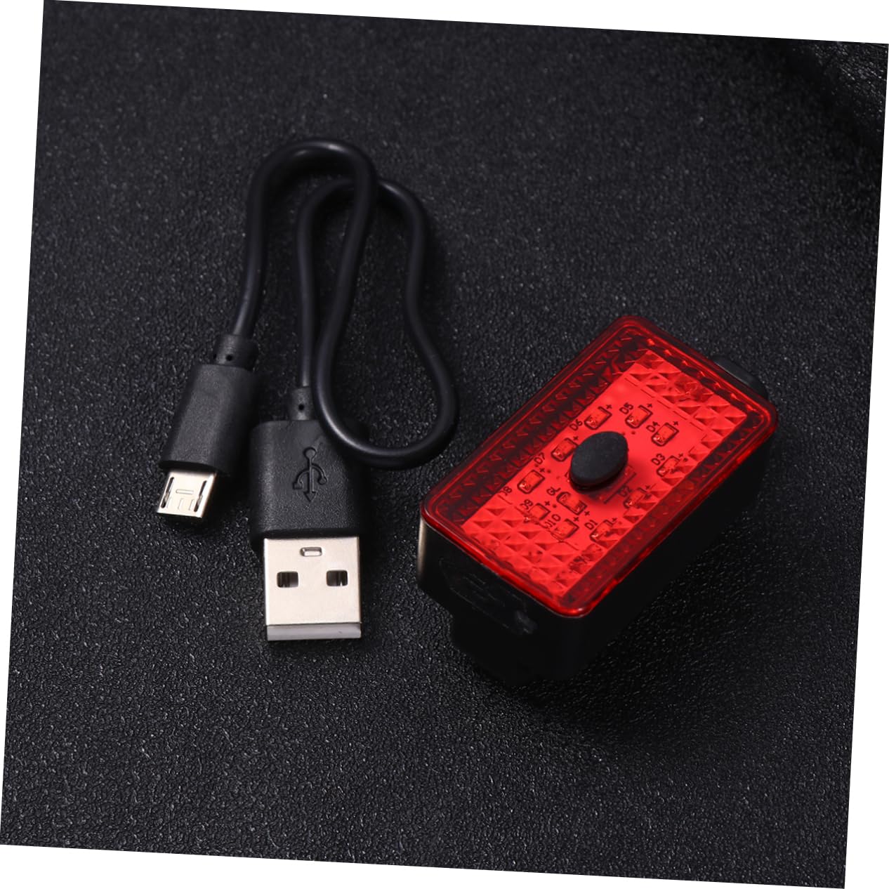 POPETPOP Bike Rear Light Set 2 Pack Waterproof Rechargeable Tail Lights for Night Riding Bright Safe for Cyclists