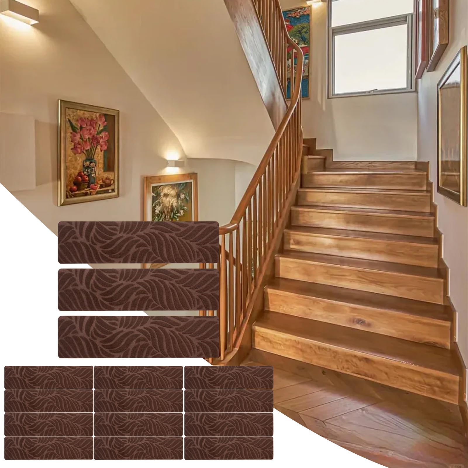 Peldaños antideslizantes de madera reutilizables adhesivos para uso en interiores, seguros para niños, mascotas, personas mayores, ideal para el hogar, garaje, patio, dormitorios