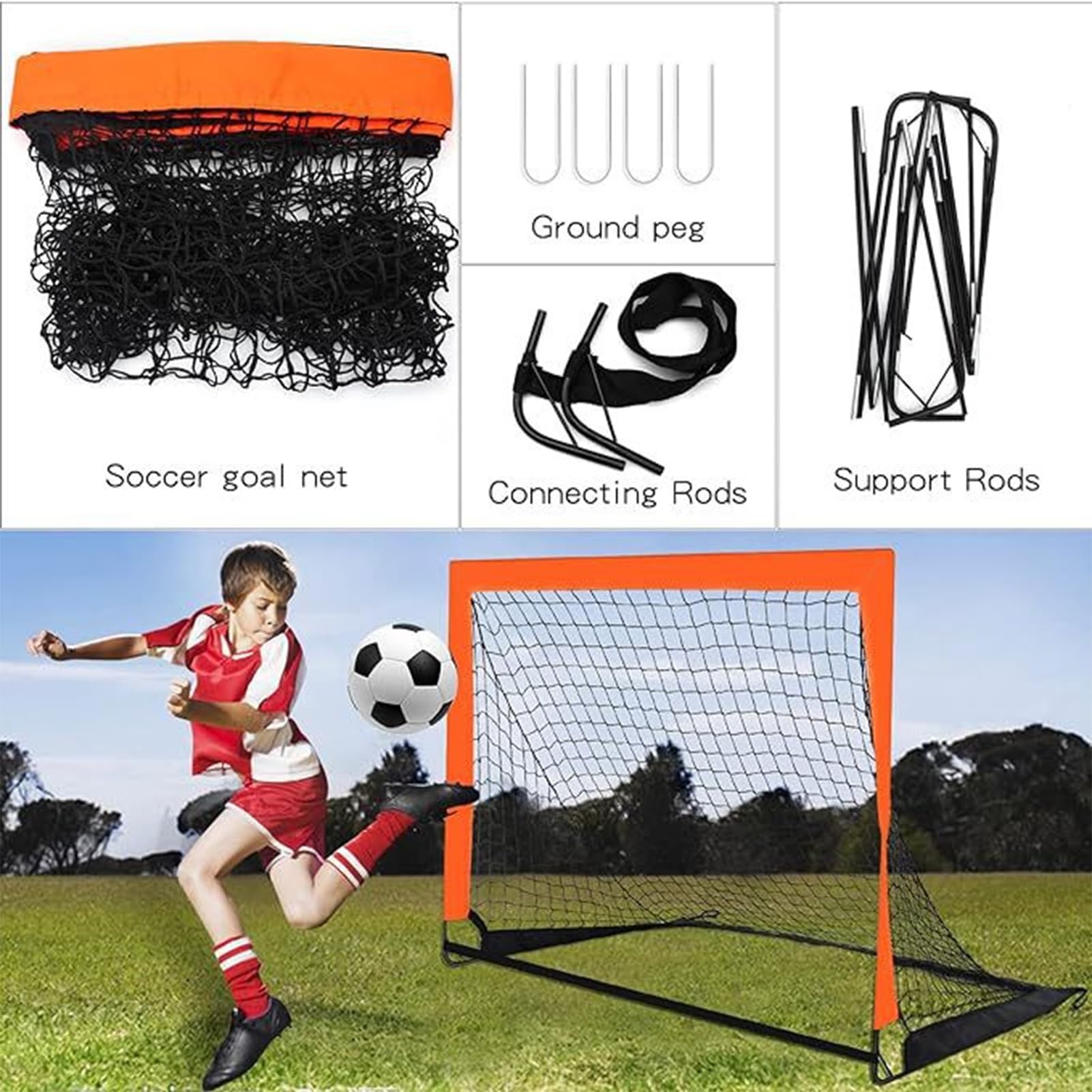 Portería De Fútbol Infantil, Red De Fútbol Infantil, Red De Fútbol Infantil Para Patio, Red De Fútbol Para Niños, Portería De Fútbol Para Jóvenes, Portería De Fútbol Pequeña, Red De Fútbol Pequeña, Po