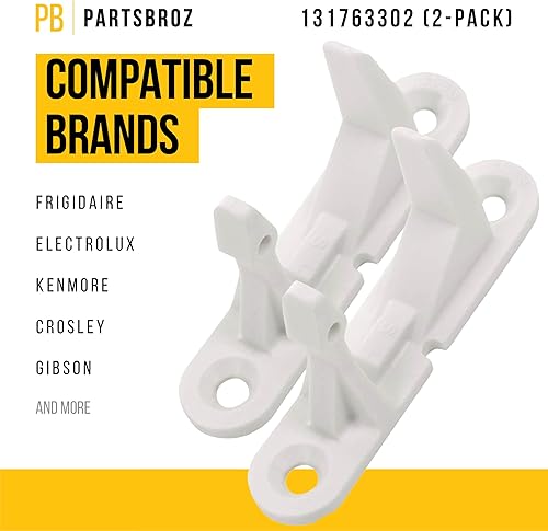 Miniatura 4 de PartsBroz 131763302 - Delantero de puerta mejorado (paquete de 2) puntas de bricolaje incluidas por PartsBroz - Piezas compatibles con Electrolux