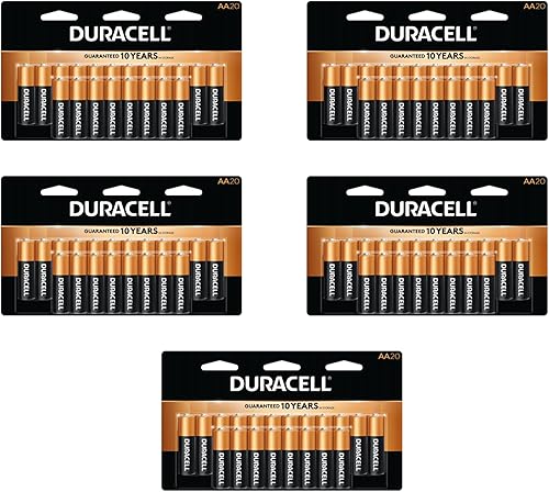 DURACELL Duralock - Batería alcalina AA de 1.5 voltios para cargar artículos para una potencia exclusiva en controles remotos y controladores, (5