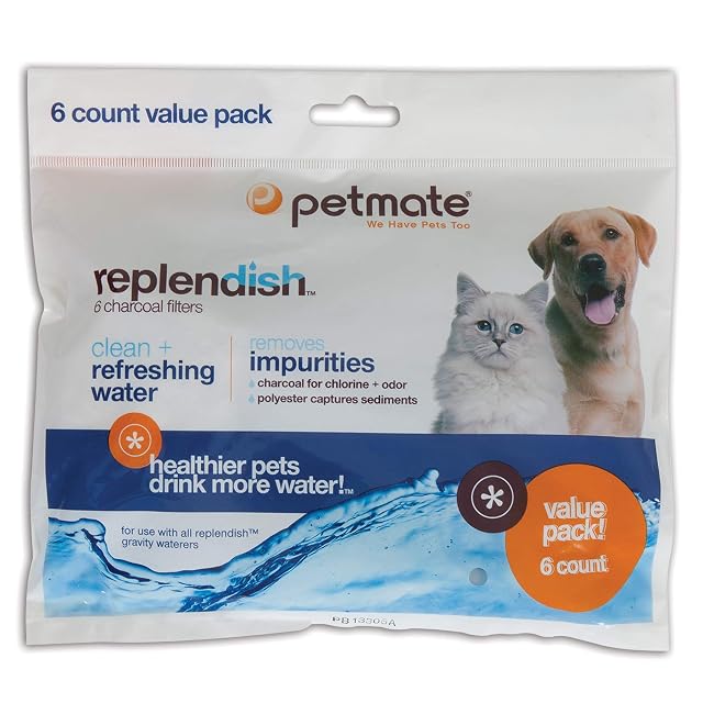 Foto 2 de 4 de Pet Mate - Agua para Mascotas, poliéster, Filtro de carbón, 6 Unidades