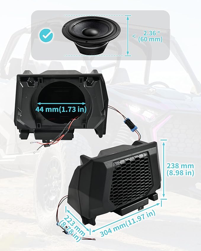 Pods de Parlante Trasero 6.5" para Polaris RZR PRO XP/R/S 2025 miniatura 7