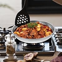 Vista 9 de Alipis 1 juego de utensilios de cocina de acero inoxidable: olla de leche, olla de sopa y sartén, acero inoxidable, artículos esenciales de cocina