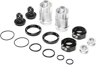 Losi Shock Body Set, Silver with Fox Caps (2): DBXL-E/DBXL 2.0, LOS253026