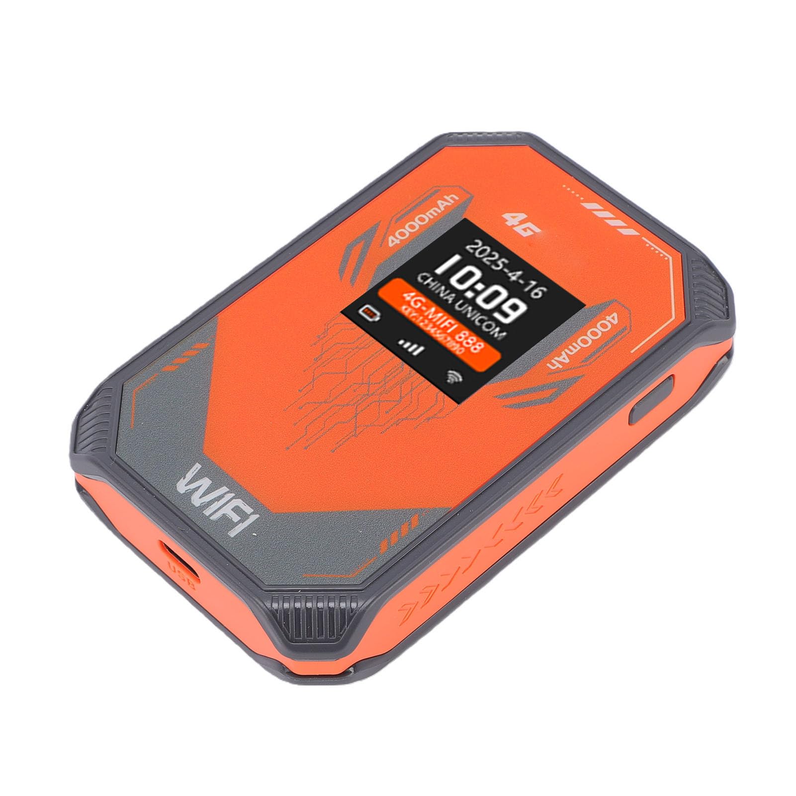 Router Hotspot Portatile 4G LTE, WiFi 300 Mbps con Slot SIM, per | Router WiFi 4G portatile con display LCD, 8 dispositivi, batteria da 4000 mAh, per viaggi