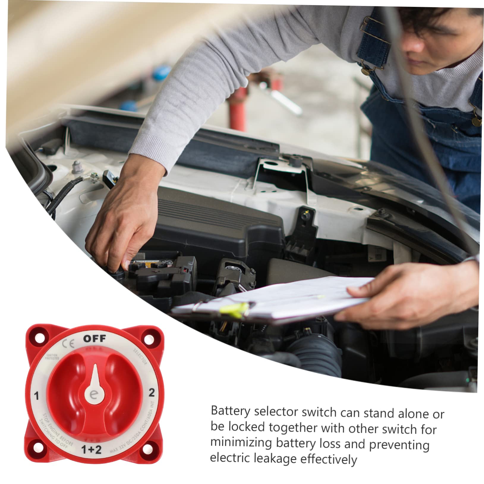 SEWOART 600a Battery Disconnect for Rv Atv Car Boat Camper Travel Trailer Truck Battery Isolator