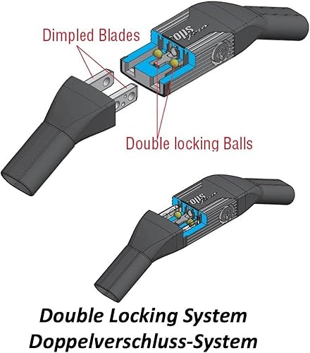Miniatura 6 de CROPS Candado de cadena para bicicleta K4-66, 3.6 pies, color negro con 3 llaves, cerraduras de bicicleta, cerradura de cadena antirrobo de alta