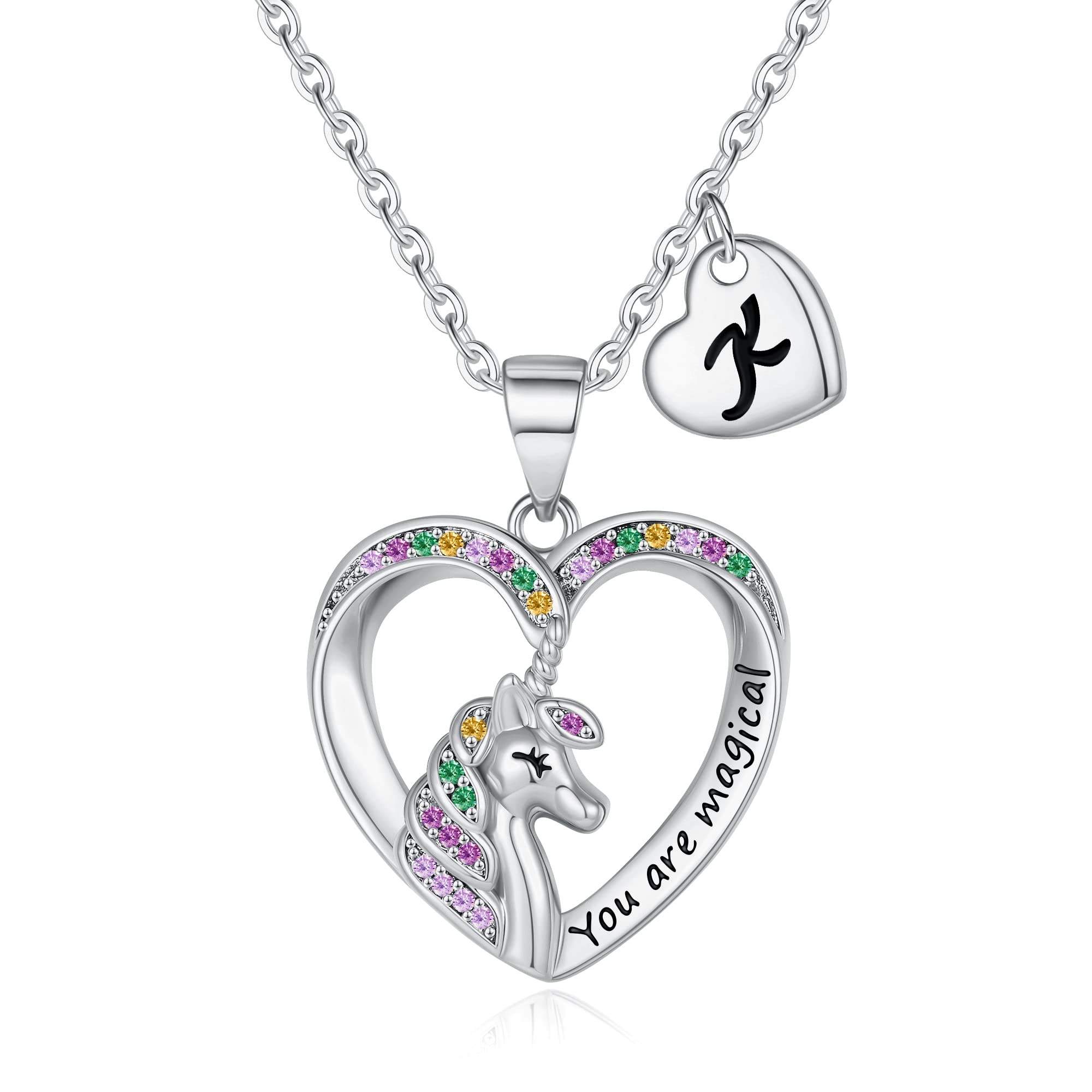 Unicorn Necklace for Little Girls Kids - Birthday Gifts for Girls Kids