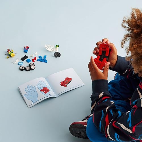 Miniatura 3 de LEGO Marvel Spider-Man's Car and Doc Ock - Juego de simulación para niños con piezas que brillan en la oscuridad para niños y niñas, a partir de 4