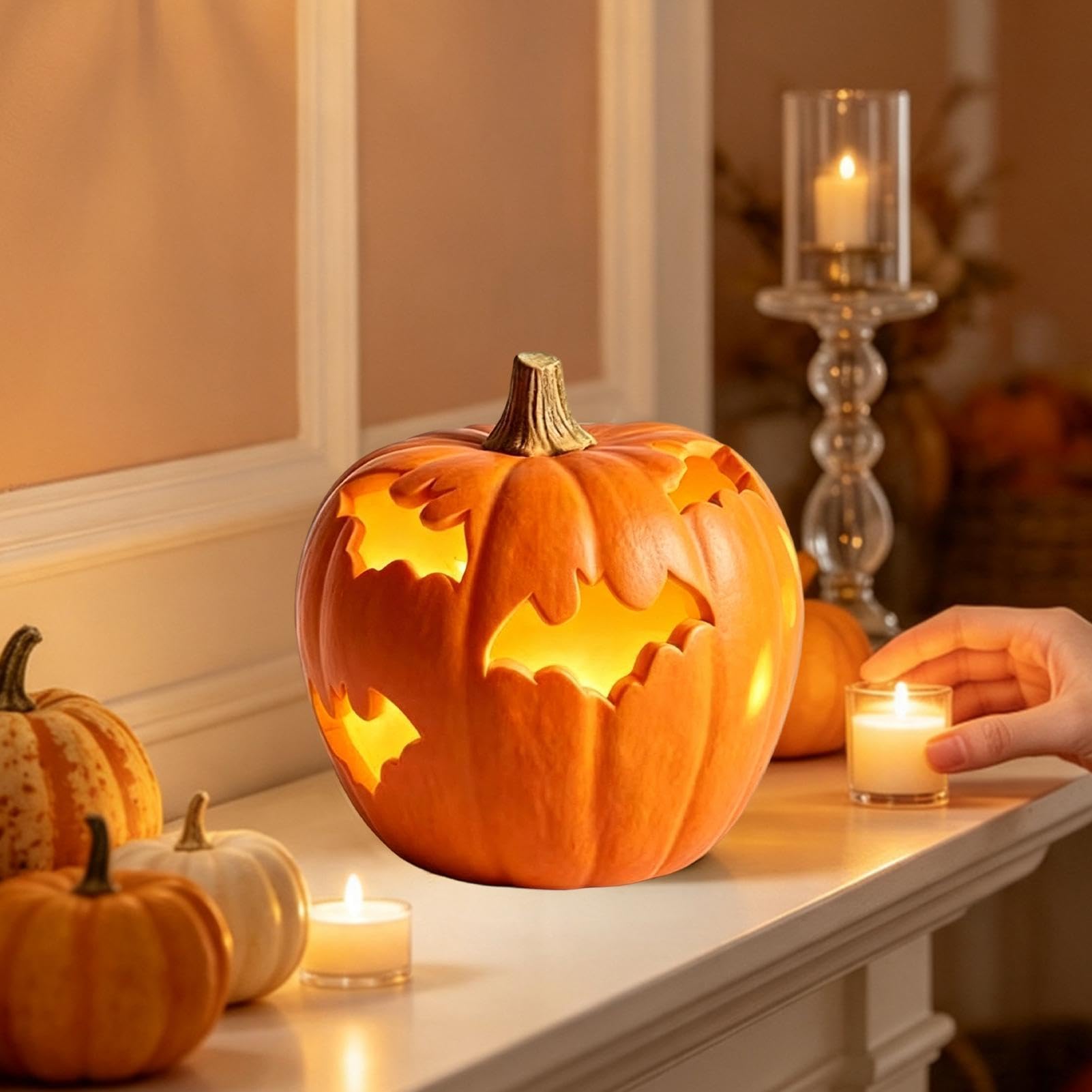 Pumpkin Lights - Lampada da tavolo riutilizzabile Centrotavola
