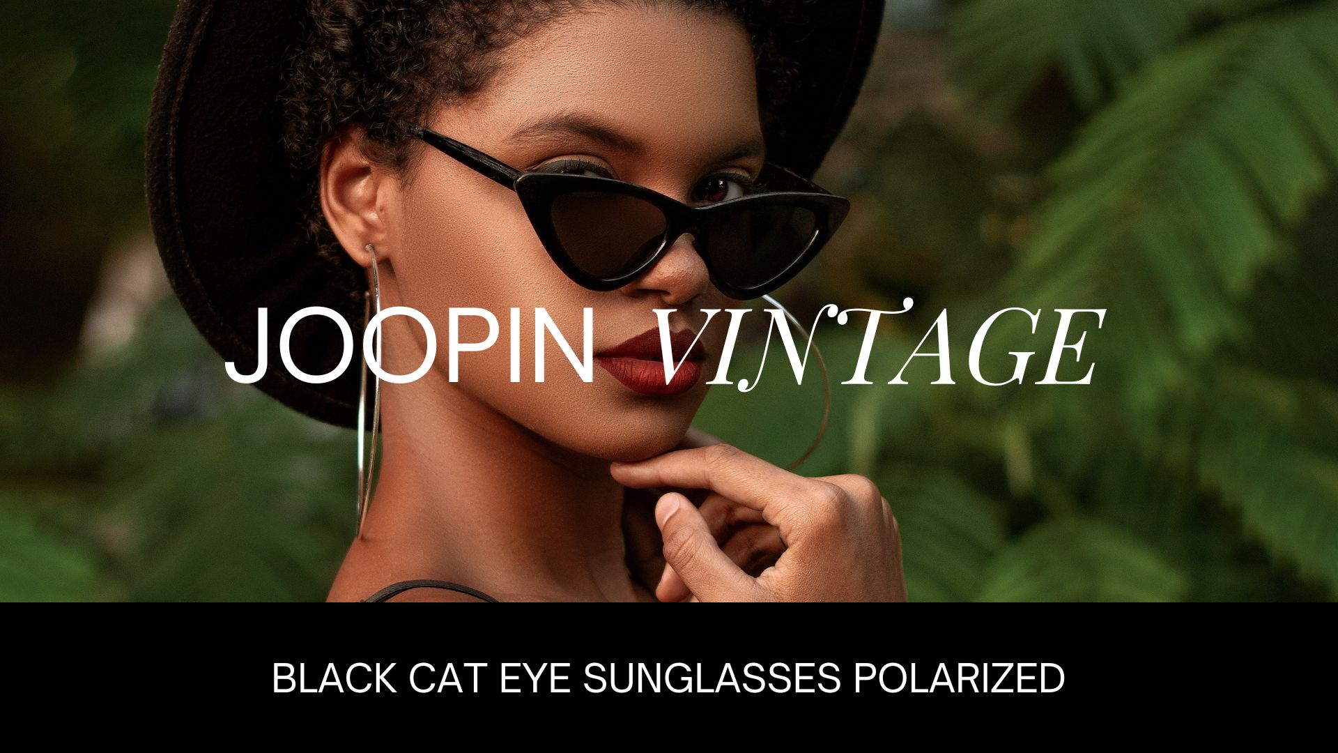 Amazon.com: Joopin Polarized Black Cat Eye Sunglasses for  display picture 1