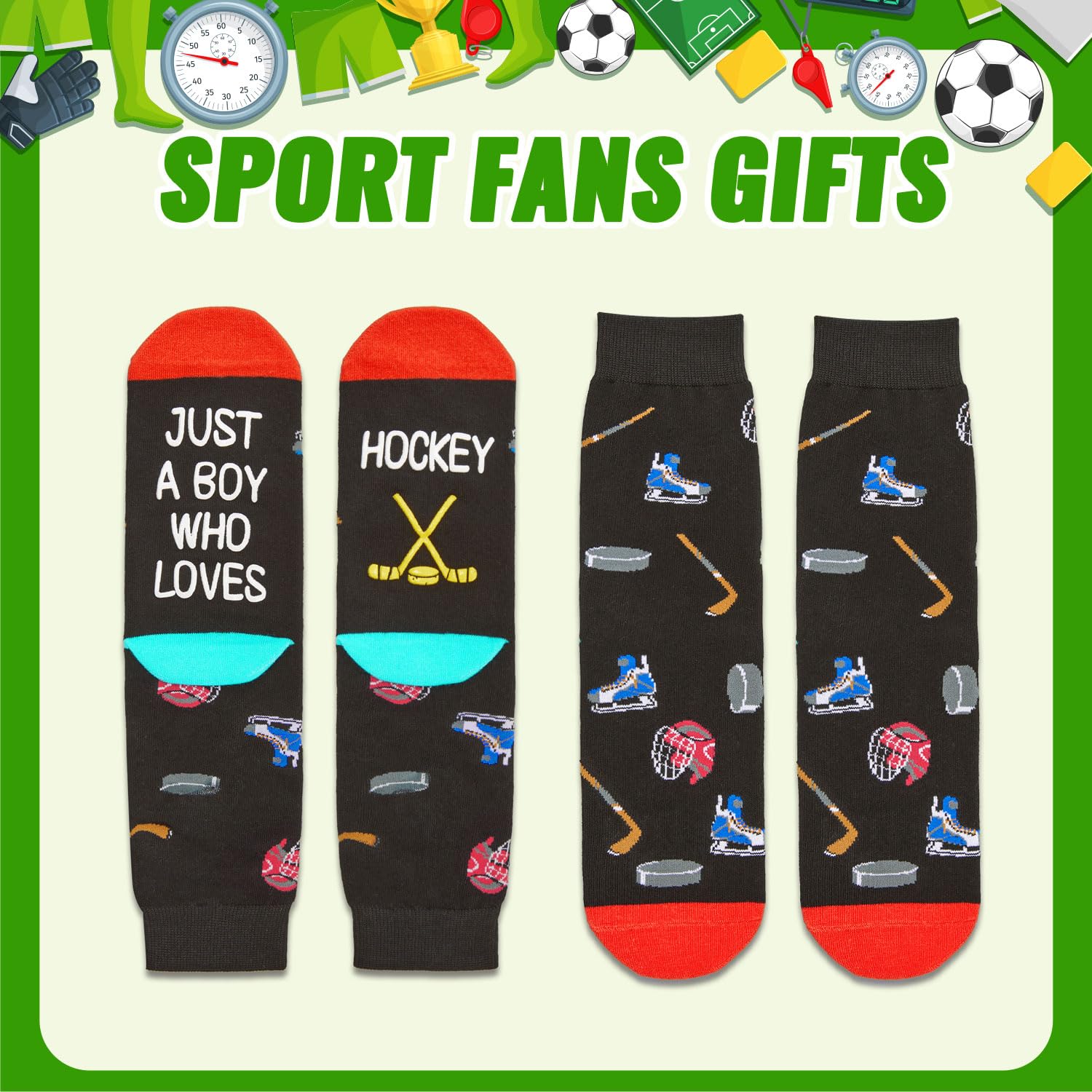 Gamer Gifts for Teens Boys - Sports and Gaming Socks for Kids Aged 4-18, Stocking Stuffers
