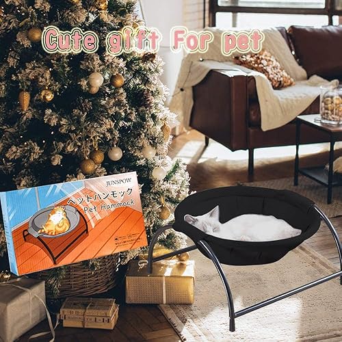 Miniatura 6 de Cama para gatos, cama para perro, hamaca para mascotas, suministros para gatos para dormir, suministros para mascotas, lavado completo, estable,