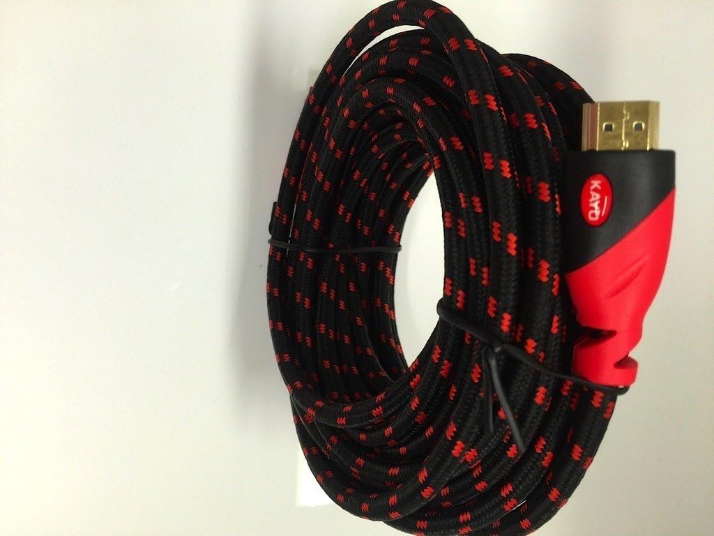 KAYO 4K HDMI Cable, High Speed HDMI2.0 Cable CL3 Rated(in-Wall Installation) Cord Supports Full 4K@60Hz,UHD,3D,2160p,1080p,Ethernet,ARC,Blu-Ray,PS3,PS4,Xbox,Free Cable Tie (25FT)
