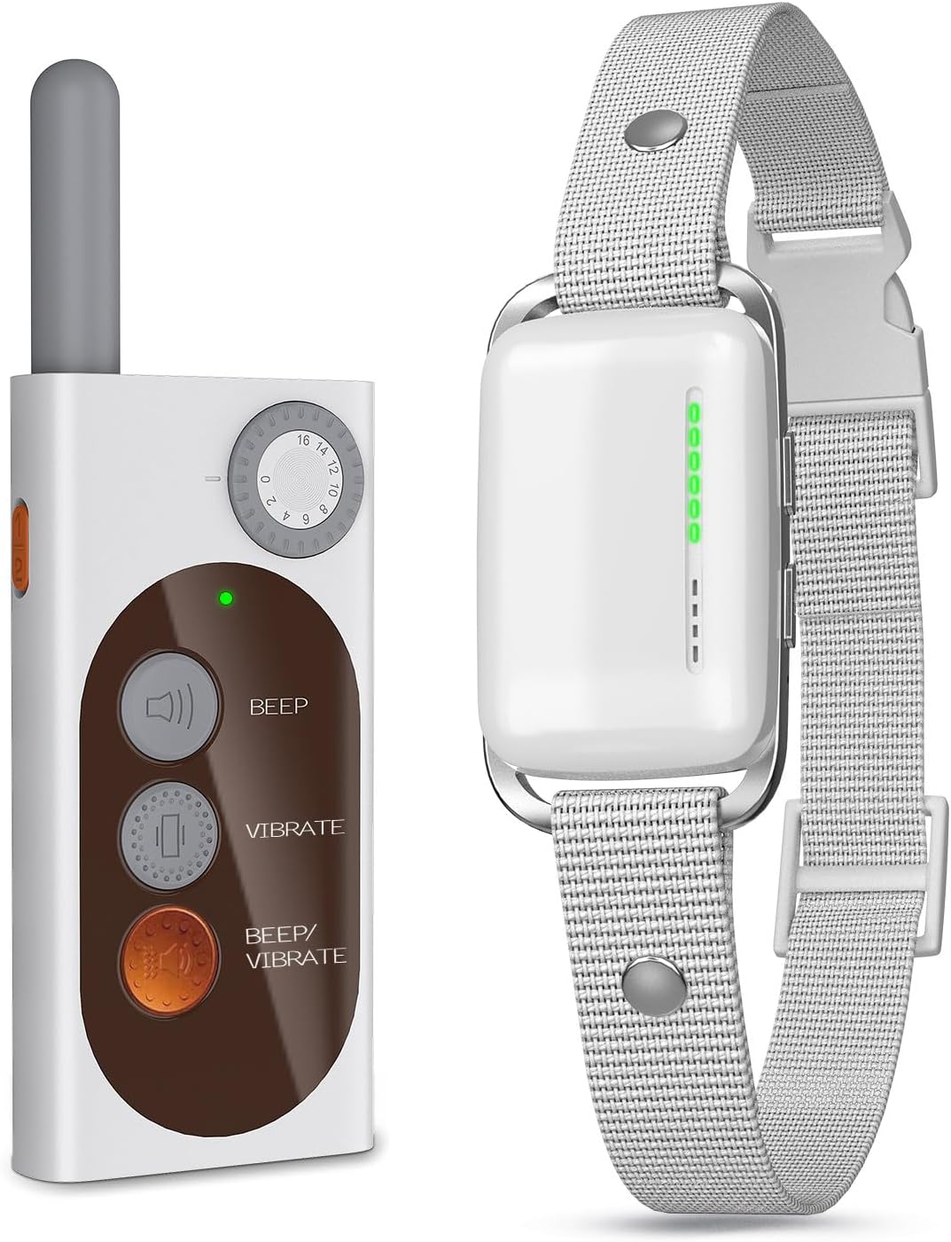 2026 New No Shock Dog Training Collar with Remote, 3280ft Range, Strong Vibrating Dog Collar, Voice Recording, 3 Training Modes, Safe Waterproof Rechargeable, LED Light, No Prongs