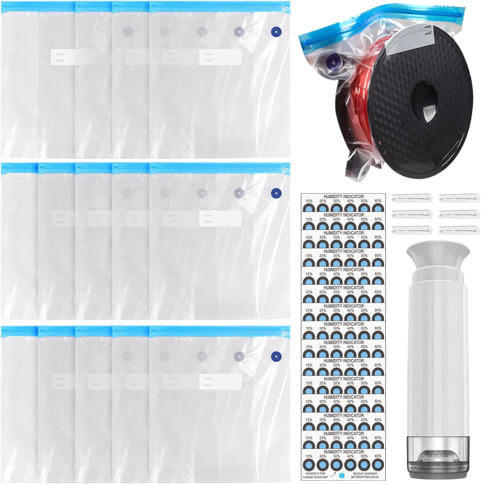 Clip In Silicone Per Sigillare Alimenti - Set Di Morsetti Salvafreschezza Per Snack E Sacchetti - Foto 3