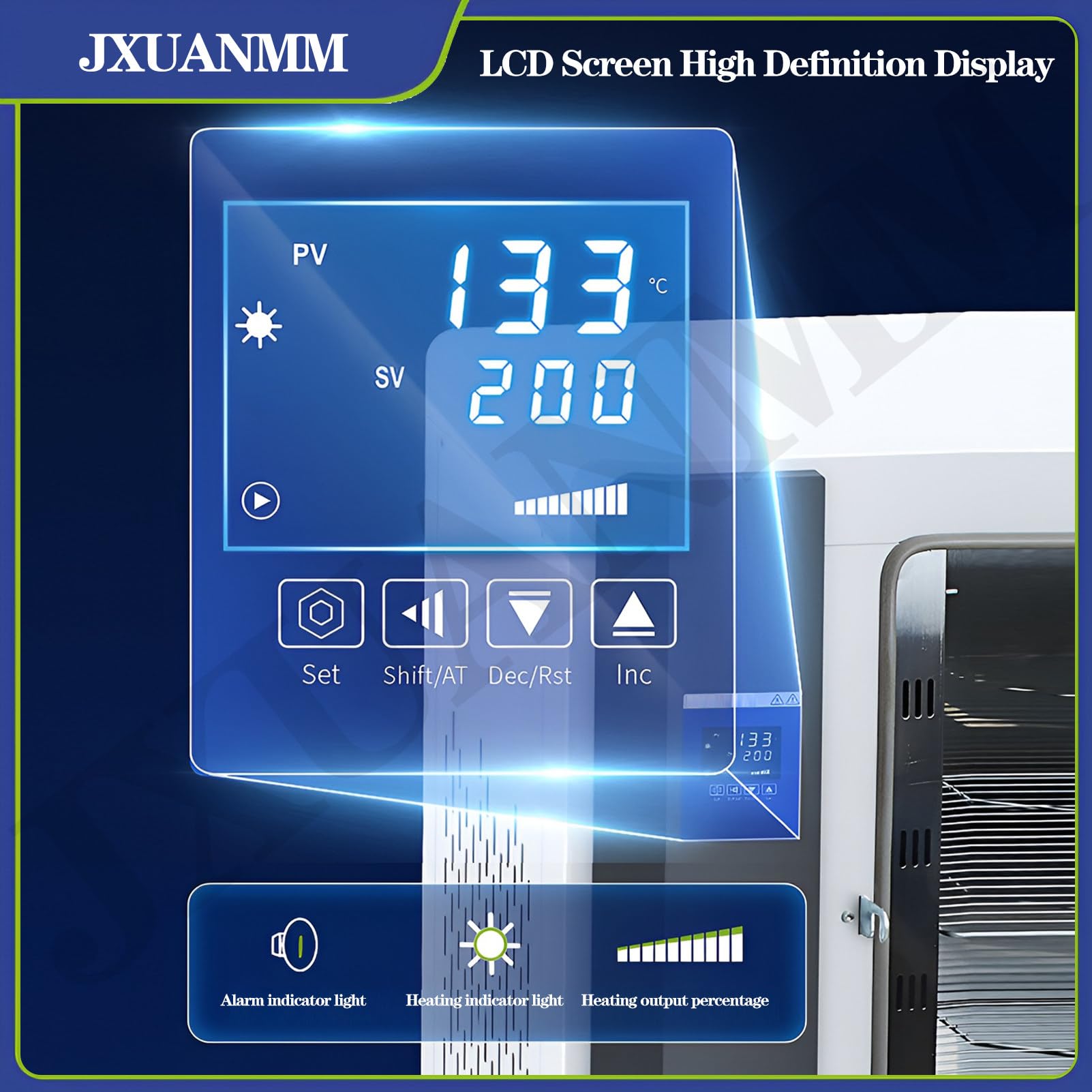 Horno de secado de laboratorio, horno de secado de convección forzada de laboratorio, horno de secado rápido de temperatura constante con calefacción eléctrica,Stainlesssteelinnerliner-42L