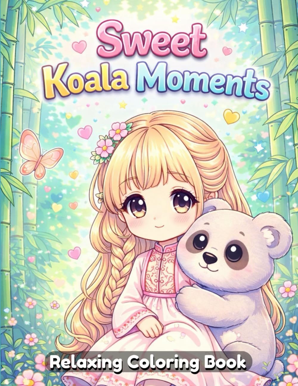 Sweet Koala Moments Coloring Book for Kids and Adults: Cute Koala Adventures, Cozy Nature Scenes, Adorable Animal Friends, Simple Line Art, Relaxing Coloring Pages