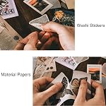 400pcs Scrapbook Supplies, Vintage Scrapbook Stickers Papers, Journaling Supplies Washi Stickers Retro Adhesive Paper Decals for Album Art Craft
