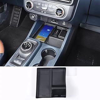 Center Console Organizer for Ford Maverick 2022 Pickup, TEP Material Insert Tray Gear Shift Secondary Storage Box Central Control Groove Shock Pad (Central control shockproof pad - TEP Black)