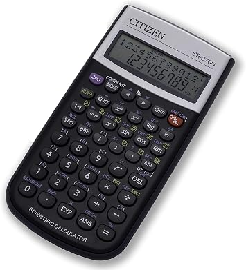 Citizen Sr-270N Scientific Calculator, Black