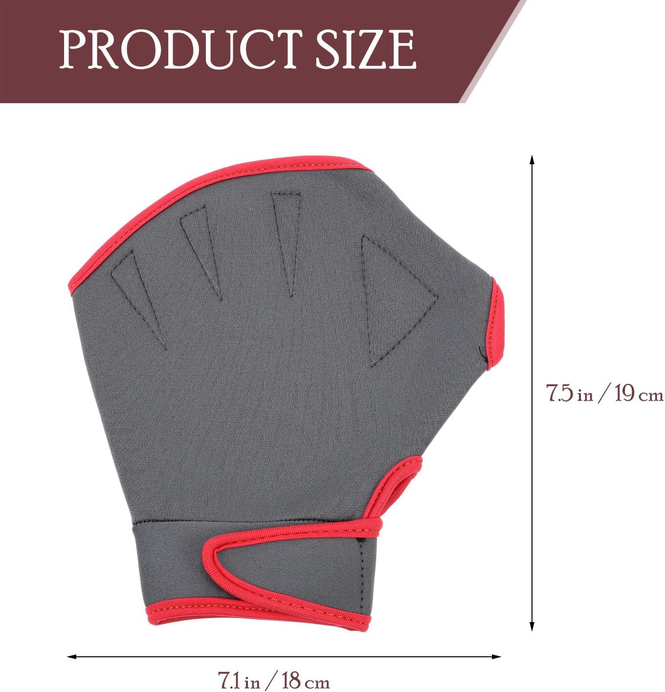 Swimming Mitts and Gloves Webbed Swim Training Hand Covers Adjustable Water-Resistant Aquatic Gloves for Men Women Pool and Diving Use