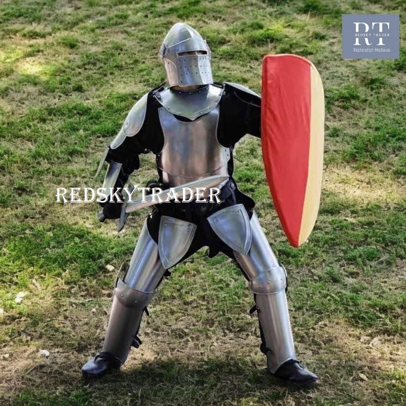 Medieval Knight Suit of Armor – Full Steel LARP Cosplay Armor for Historical Reenactments & Fantasy Events