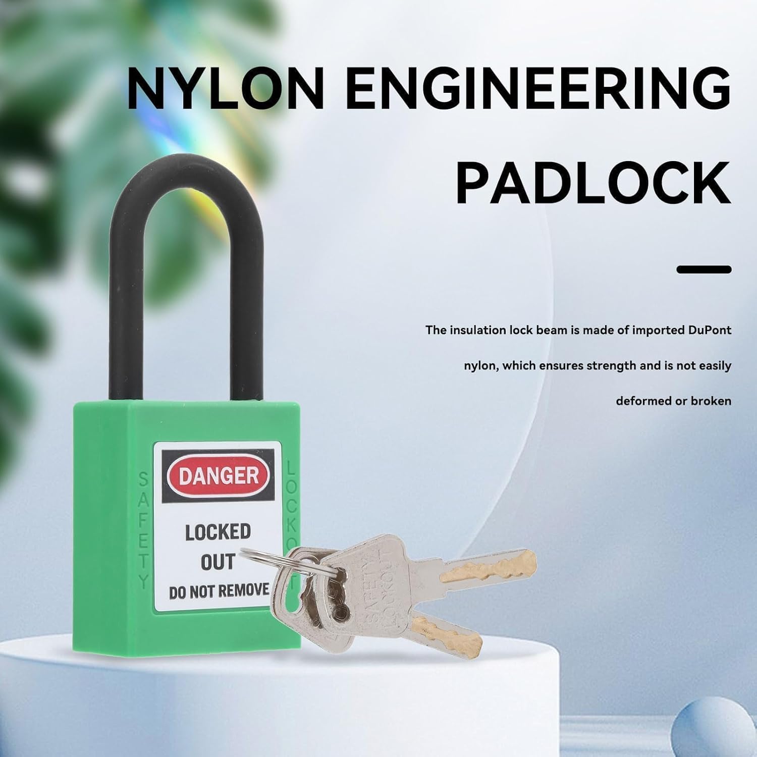 Lockout Tagout Locks, Differently Lock 10 Safety Padlocks with 20 Keys Loto Locks Keyed for Lock Out Tag Out Kits Station(Green)