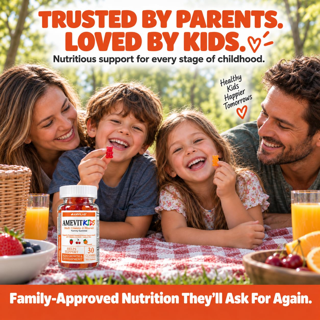 Amevit Kids Multivitamin Gummies, 30 Count Kids Vitamins, Age 2+ — Amazon image 8