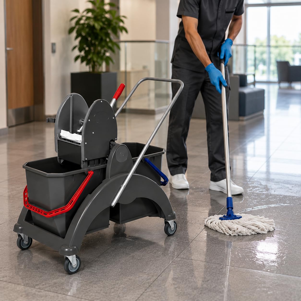 Strizzatore Professionale per Mop Industriale Universale in Plastica