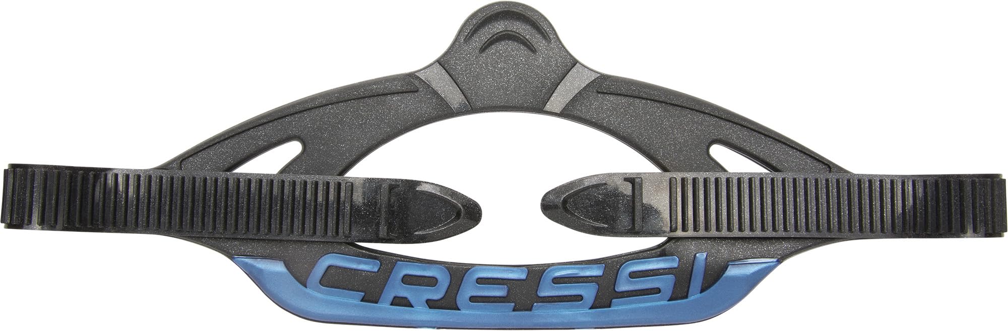 Cressi Original Strap for Professional Scuba Mask Series C Black/Blue Metal - Original Strap Diving and Snorkeling Masks, C_Black/Blue Metal, One Size Unisex